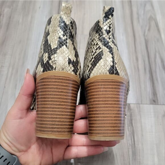 Mia julissa snake Print booties Slip On Sz 9 - Picture 13 of 13